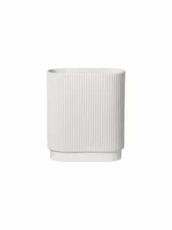 Hot Vase ART DECO weiß matt Vasen