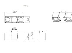 Wand-/Deckenspot ERIN Spotserien