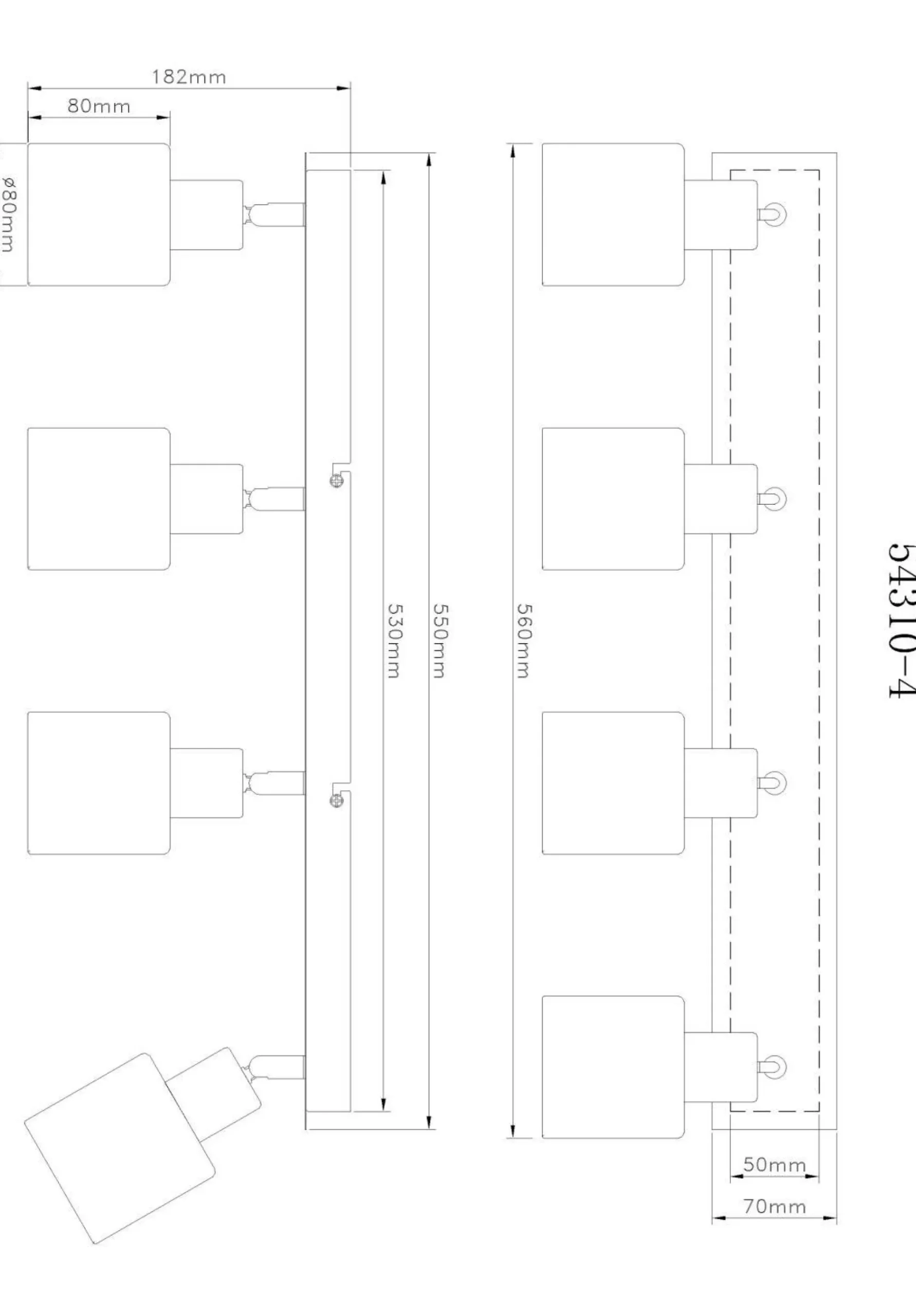 New Wand-/Deckenspot HOLLSY Spotserien