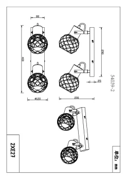 Clearance Wand-/Deckenspot LACKY Spotserien