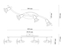 Discount Wand-/Deckenspot LORD Spotserien