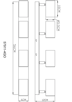 Clearance Wand-/Deckenspot ROBBY Spotserien
