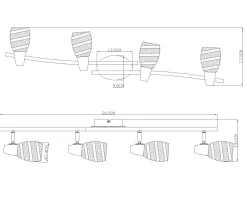 Wand-/Deckenspot ROY Spotserien