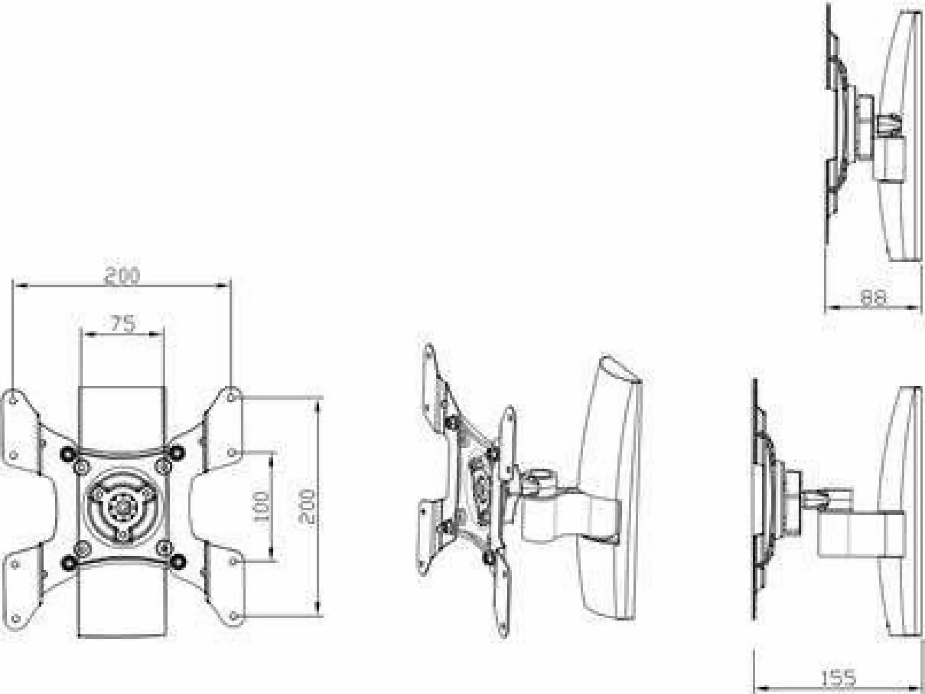 New Wandhalterung TS 1 Tv- & Mediamöbel|Tv - & Mediamöbel