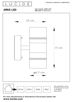 Outlet Wandleuchte ARNE-LED Wandleuchten|Led-Leuchten