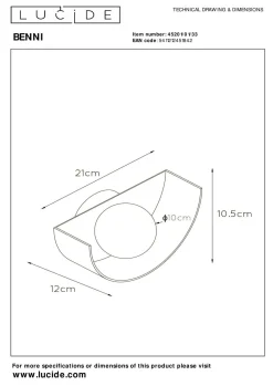 Sale Wandleuchte BENNI Wandleuchten