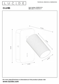Sale Wandleuchte CLUBS Wandleuchten