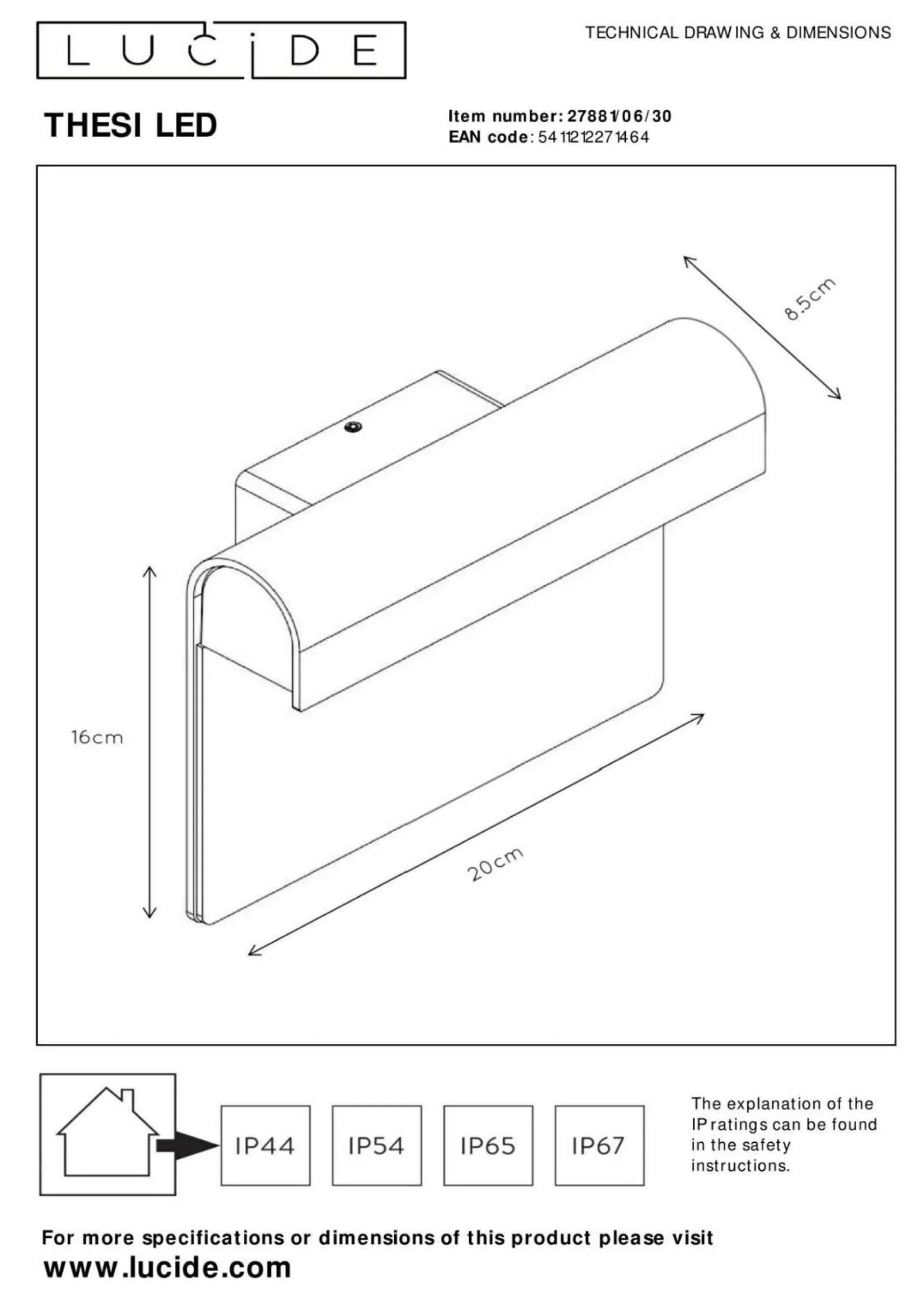 Hot Wandleuchte THESI LED Wandleuchten|Led-Leuchten