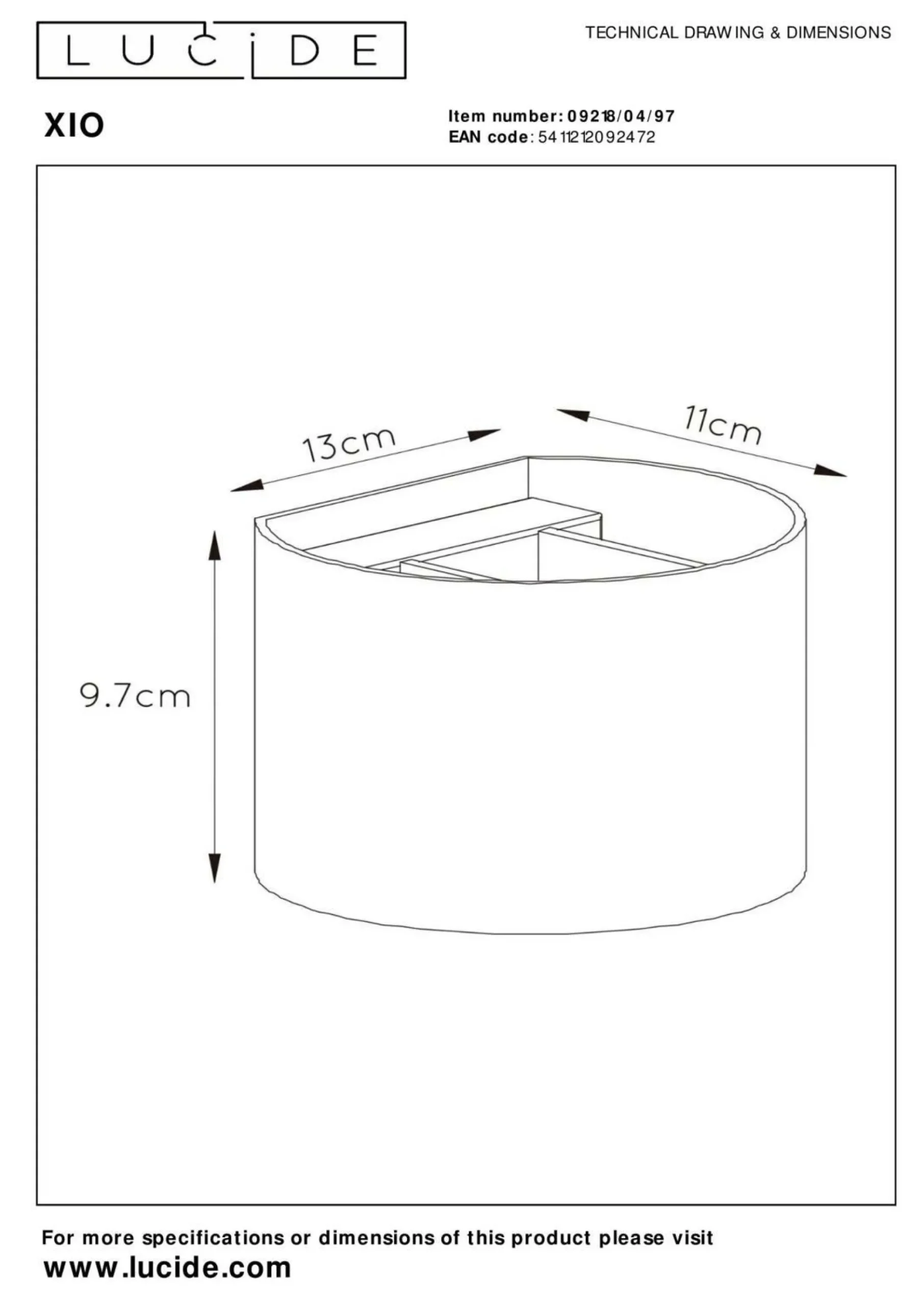 Clearance Wandleuchte XIO Wandleuchten|Dielenleuchten