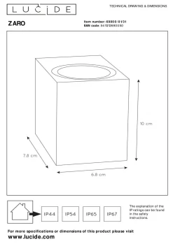 Wandleuchte ZARO Wandleuchten|Dielenleuchten