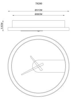 Clearance Wanduhr SUSSY Uhren