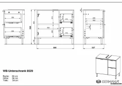 Outlet WB-Unterschrank MAURESA Waschbeckenunterschränke|Waschbeckenunterschränke