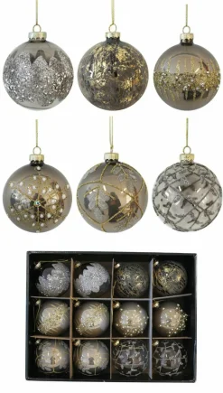 Clearance Weihnachtskugel GRAU Baumschmuck