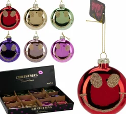 Outlet Weihnachtskugel SMILEY Baumschmuck