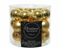 Clearance Weihnachtskugel-Box HELL GOLD Baumschmuck|Dosen & Boxen