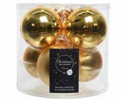 Discount Weihnachtskugel-Box HELL GOLD Baumschmuck|Dosen & Boxen
