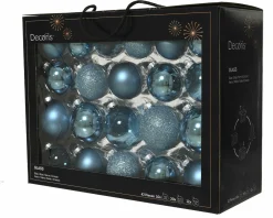 Weihnachtskugel-Box MAXI FOLKLOREBLAU Baumschmuck|Dosen & Boxen