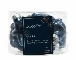 Online Weihnachtskugel-Box Sterne NACHTBLAU Baumschmuck|Weihnachtsdekoration