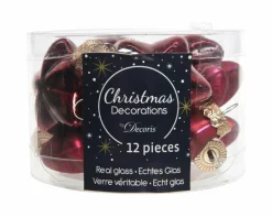 Discount Weihnachtskugel-Box Sterne OCHSENBLUT Baumschmuck|Weihnachtsdekoration