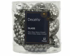 Best Weihnachtskugel-Box Zapfen ZART GRAU Baumschmuck|Weihnachtsdekoration