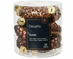 Outlet Weihnachtskugel-Box Zapfen ESPRESSOBRAUN Baumschmuck|Weihnachtsdekoration