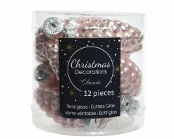 Weihnachtskugel-Box Zapfen PUDERROSA Baumschmuck|Weihnachtsdekoration