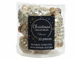 Discount Weihnachtskugel-Box Zapfen PERLE Baumschmuck|Weihnachtsdekoration