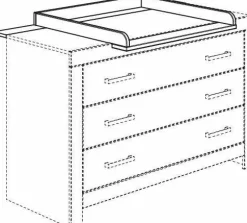 Discount Wickelaufsatz FIONA Kommoden