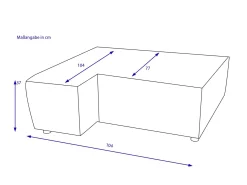 Outlet Winkelhocker links URBINO Hocker|Hocker