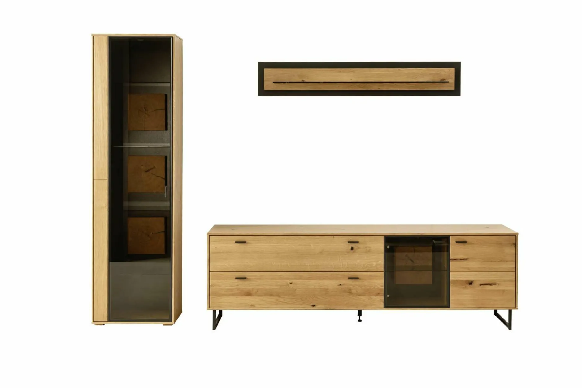 Discount Wohnkombination ASSINI Wohnwände|Wohnwände