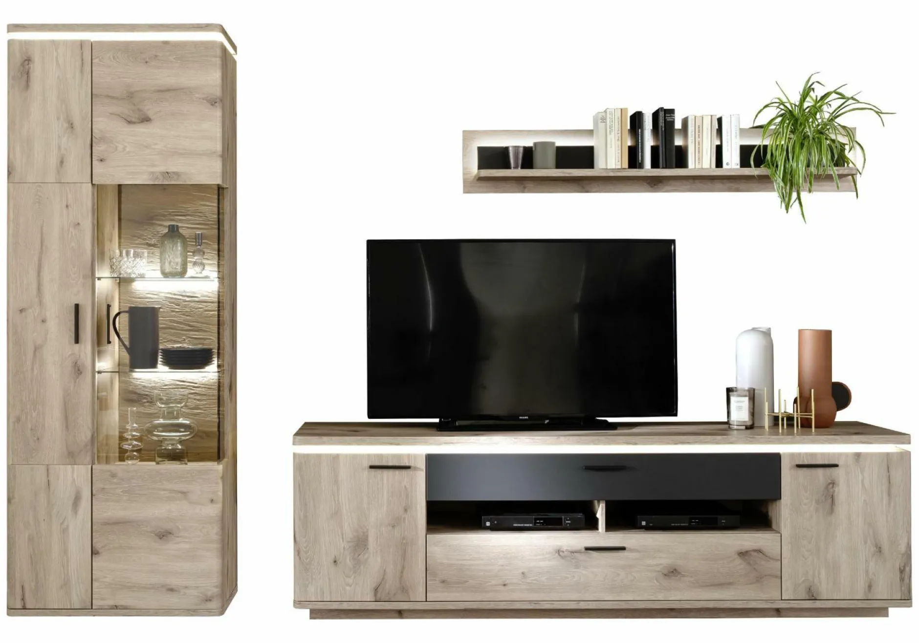 Outlet Wohnkombination MODENA Wohnwände|Wohnwände