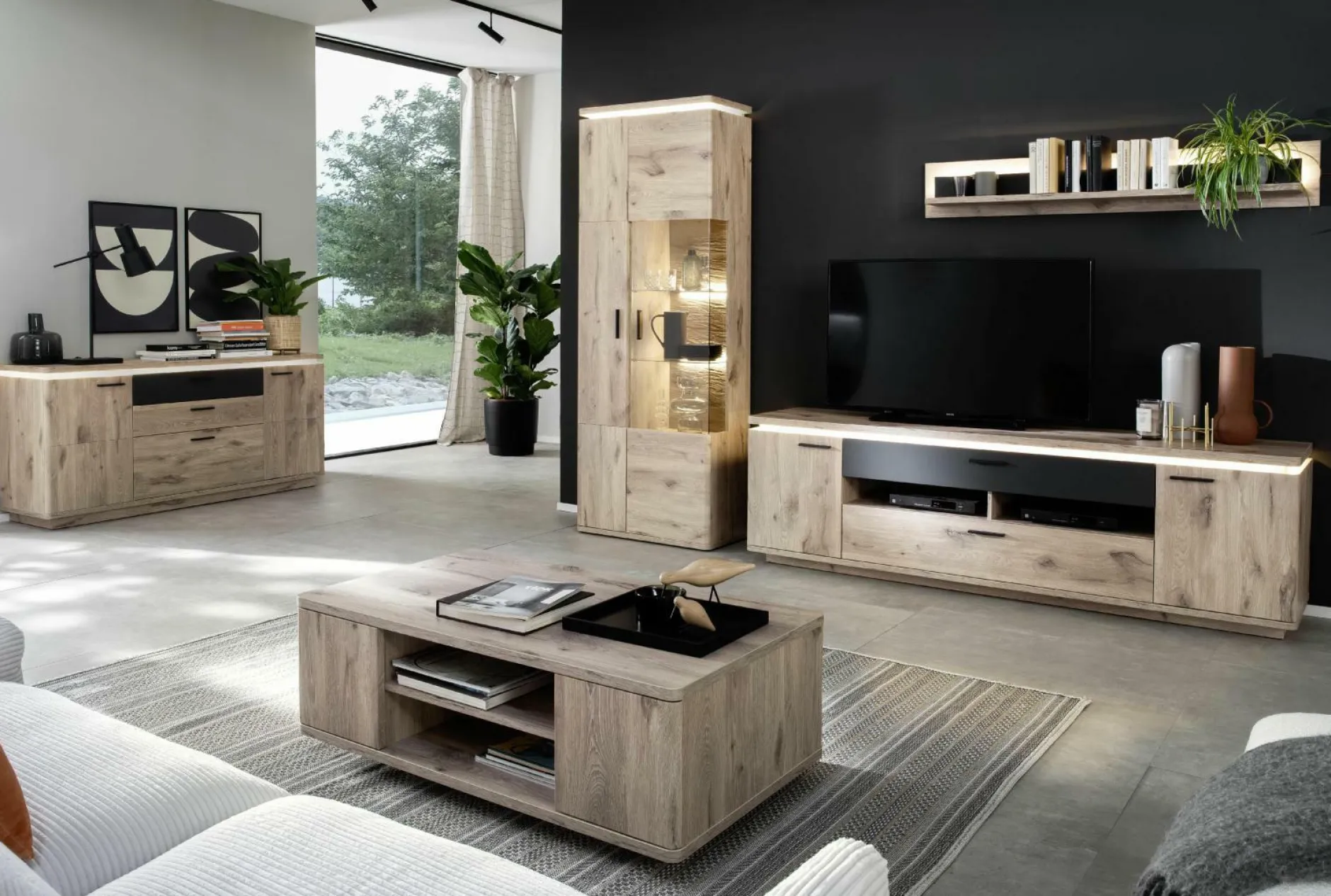 Outlet Wohnkombination MODENA Wohnwände|Wohnwände